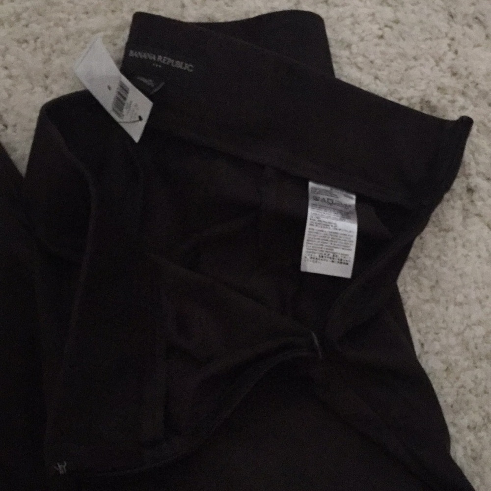 Banana Republic- faux suede pant - brown 8 - Picture 4 of 4